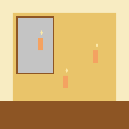 Drawing a warm and cozy scene featuring candlelights Last line "I