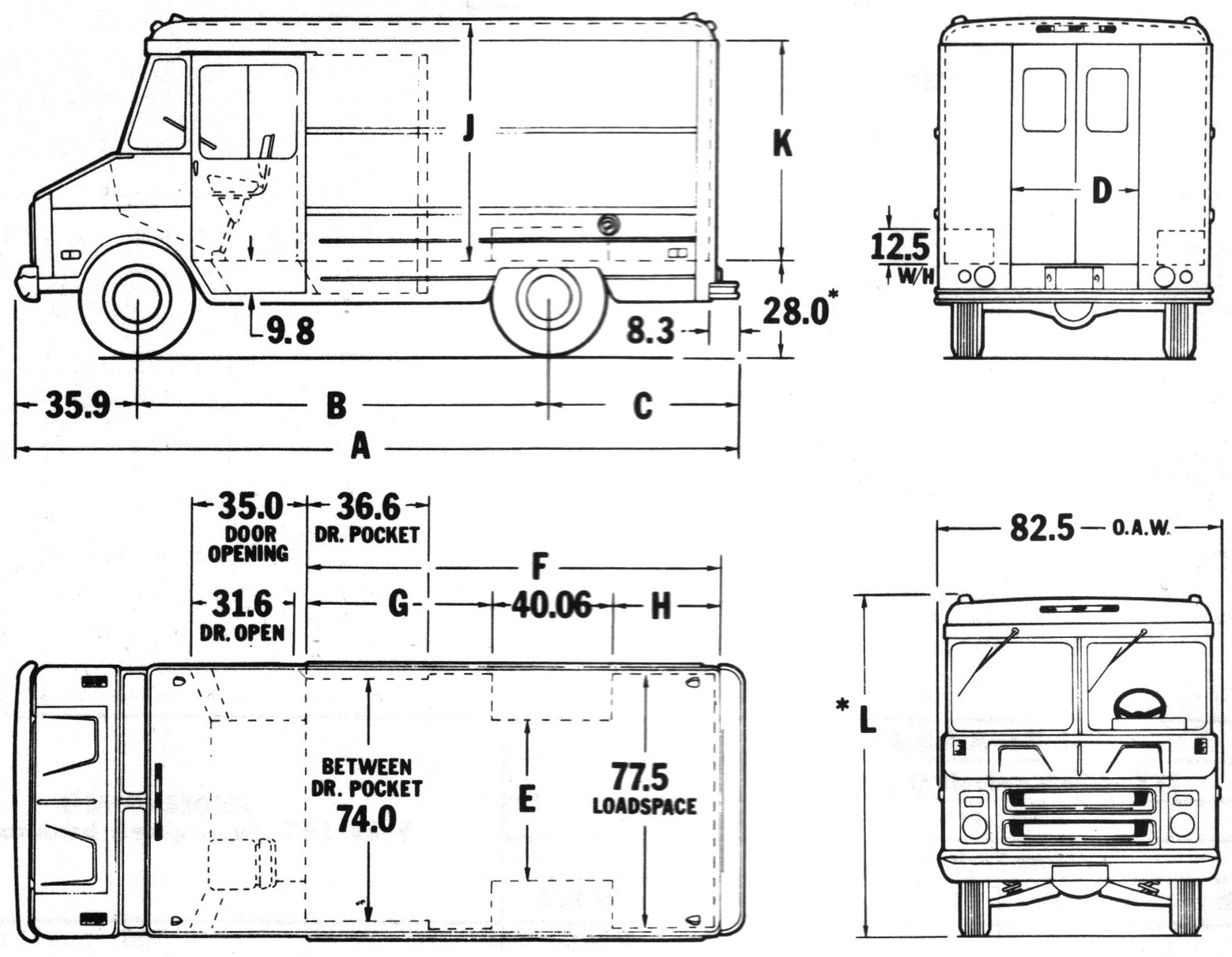 Chevrolet C30 Blueprint - Download free blueprint for 3D modeling