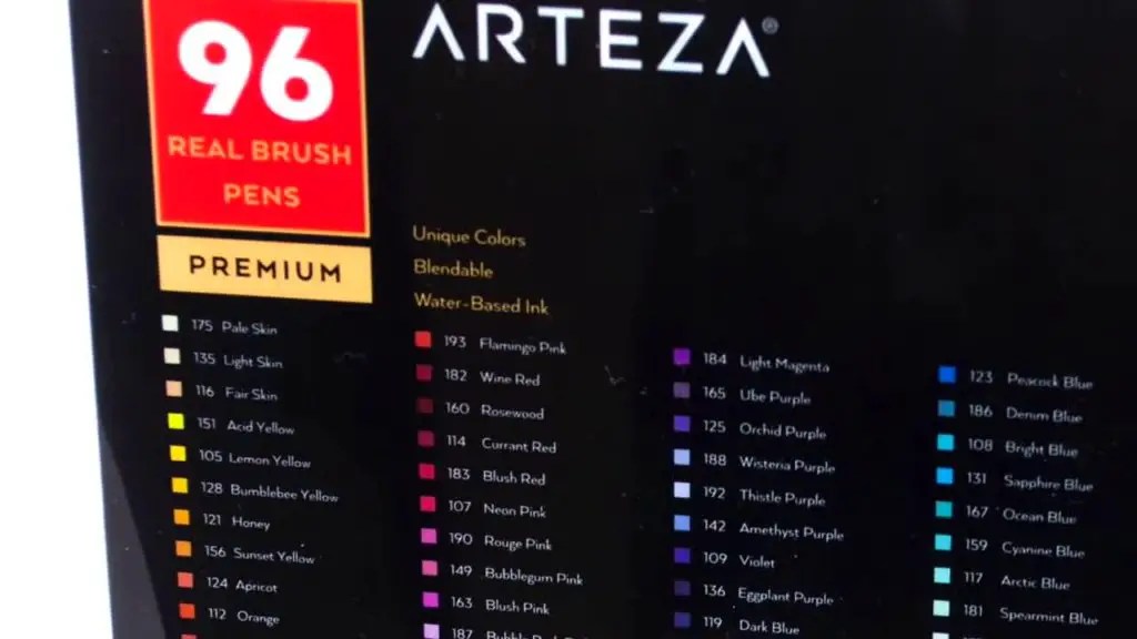 Arteza Brush Pens Tips, Tricks and Product Review Drawing Fan