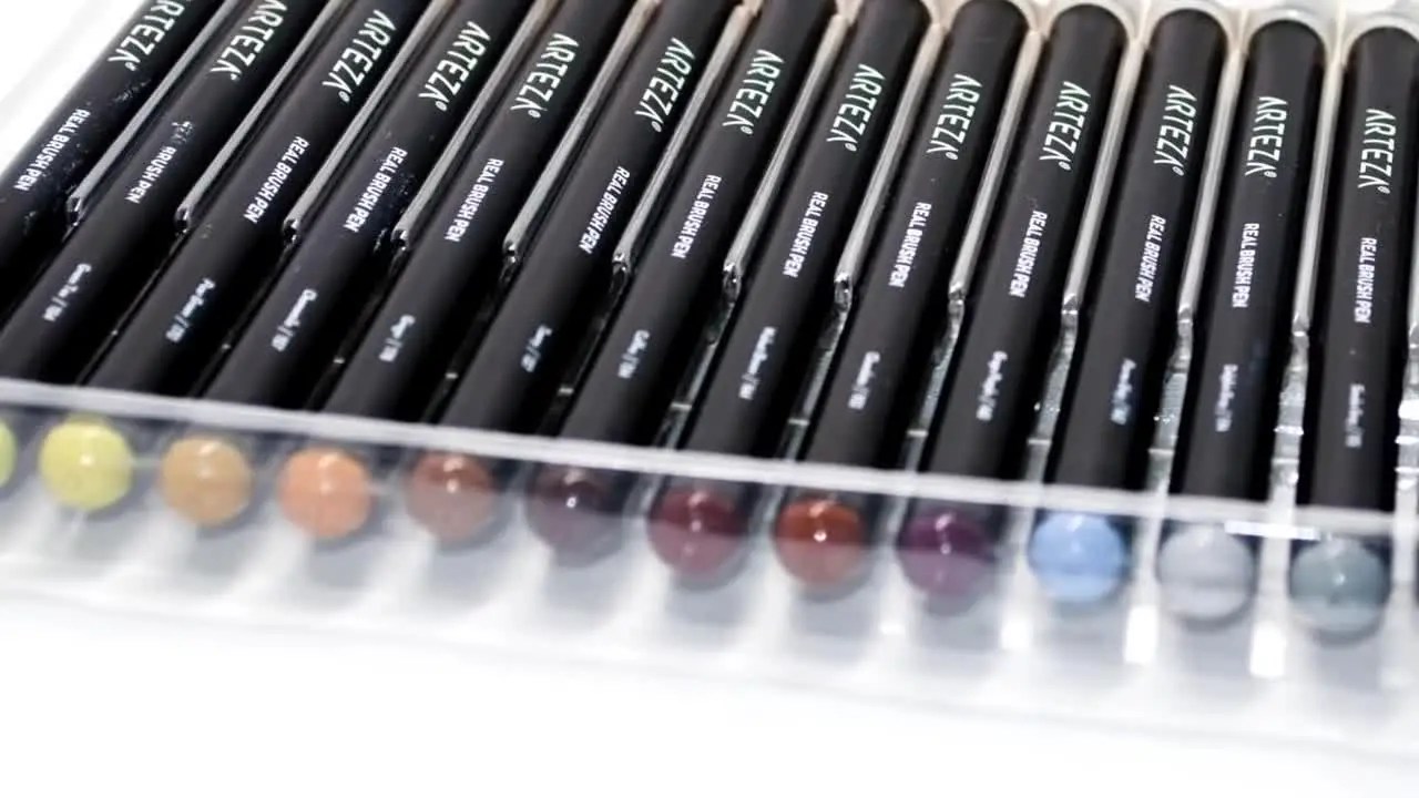 Arteza Brush Pens Tips, Tricks and Product Review Drawing Fan