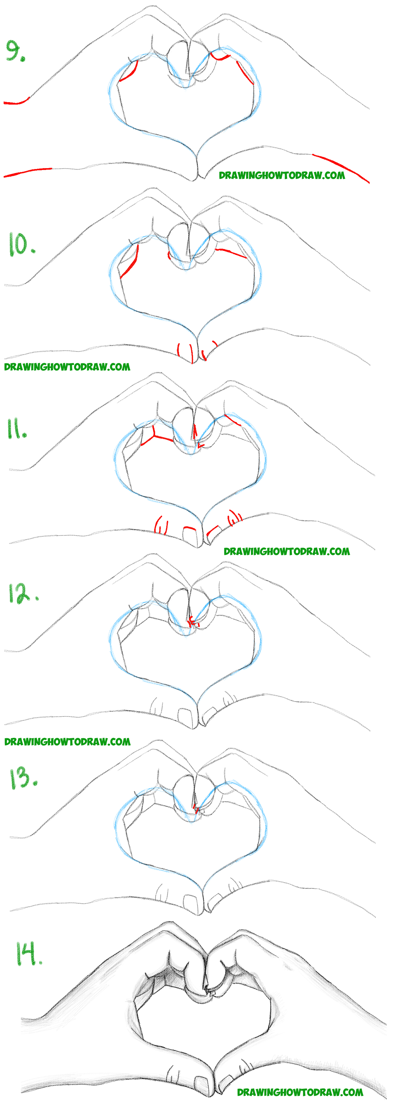 Anime Hand Heart Drawing Novocom Top