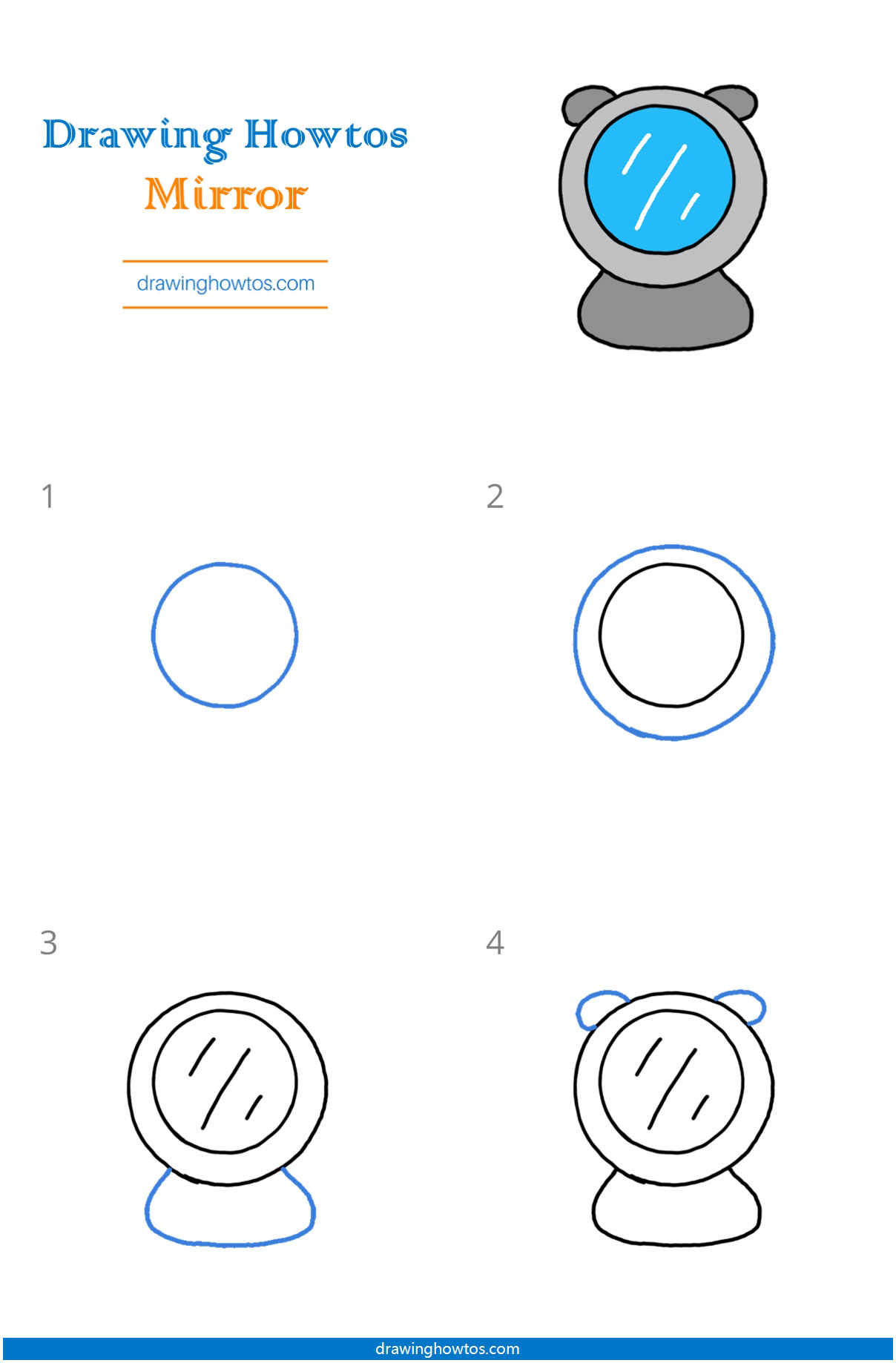How to Draw a Mirror Step by Step Easy Drawing Guides Drawing Howtos