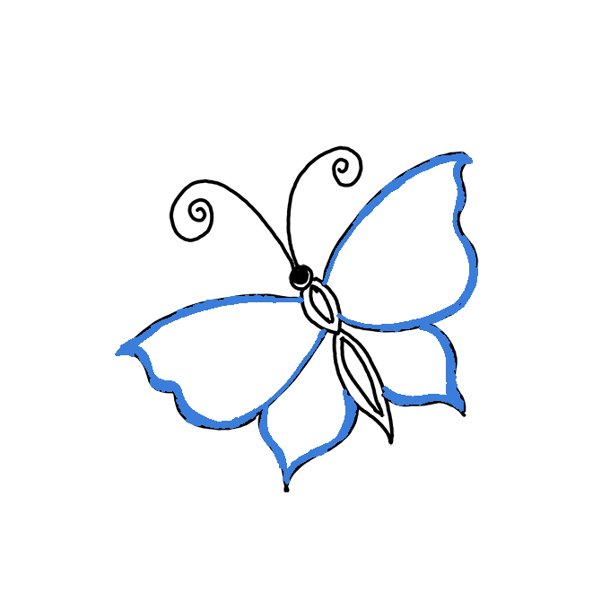 How to Draw a Butterfly Step by Step Easy Drawing Guides Drawing Howtos