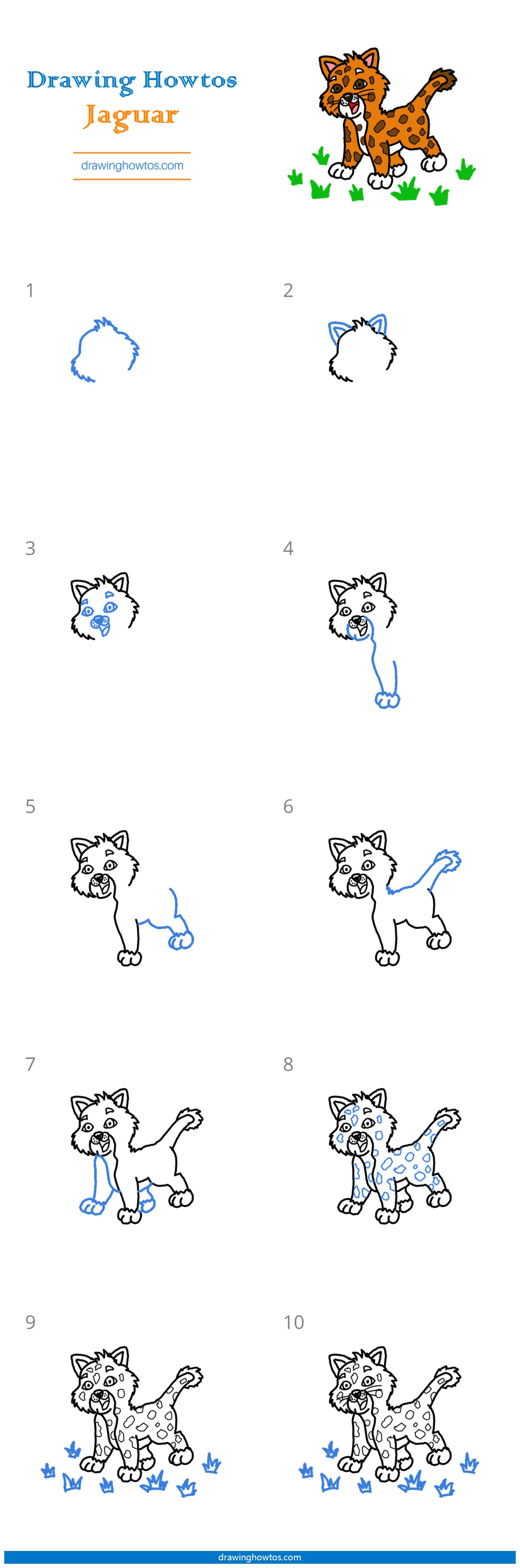 How to Draw a Jaguar Step by Step Easy Drawing Guides Drawing Howtos