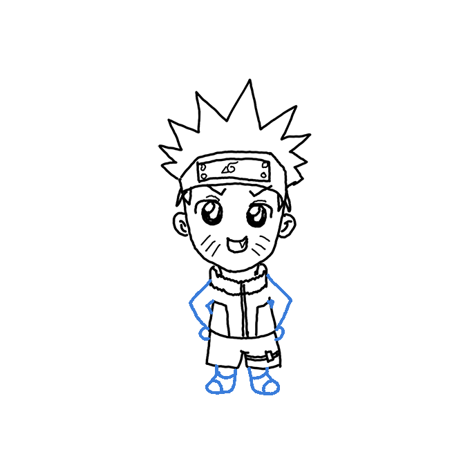 How to Draw a Cute Naruto Uzumaki Step by Step Easy Drawing Guides