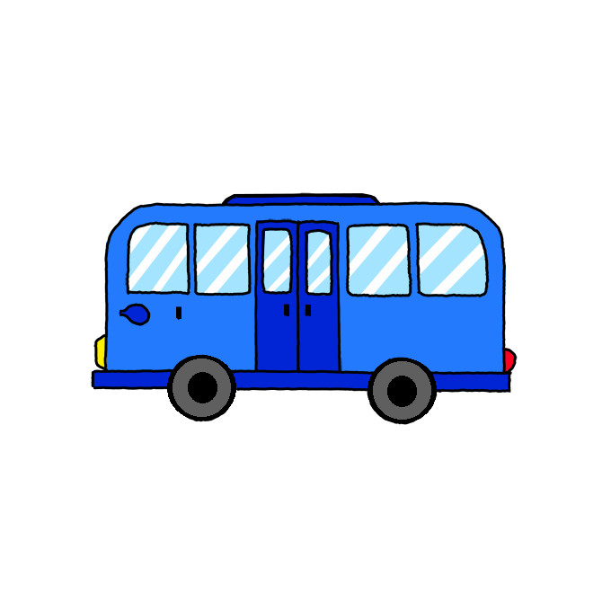 How to Draw a Bus Step by Step Easy Drawing Guides Drawing Howtos