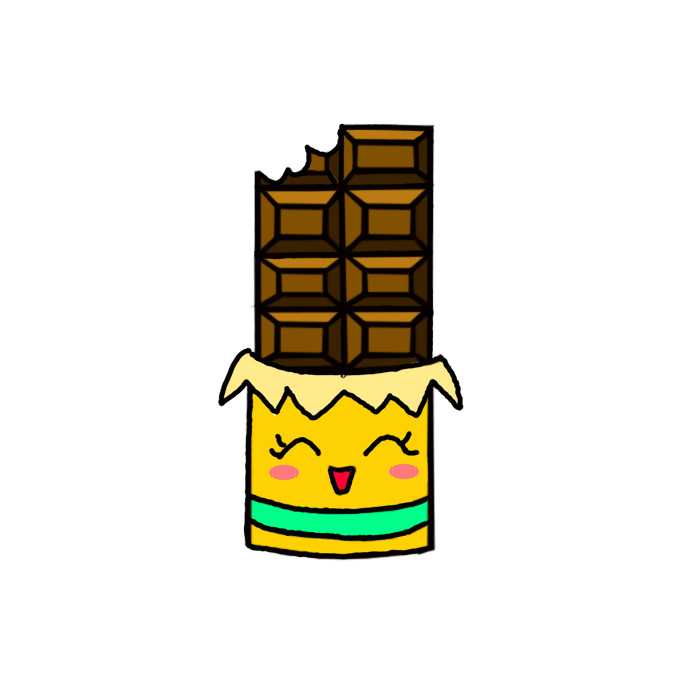 How to Draw a Chocolate Bar Step by Step Easy Drawing Guides Drawing Howtos