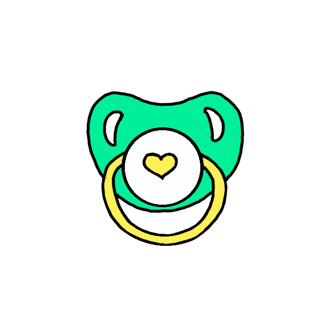 How To Draw A Pacifier Step By Step Easy Drawing Guides Drawing Howtos