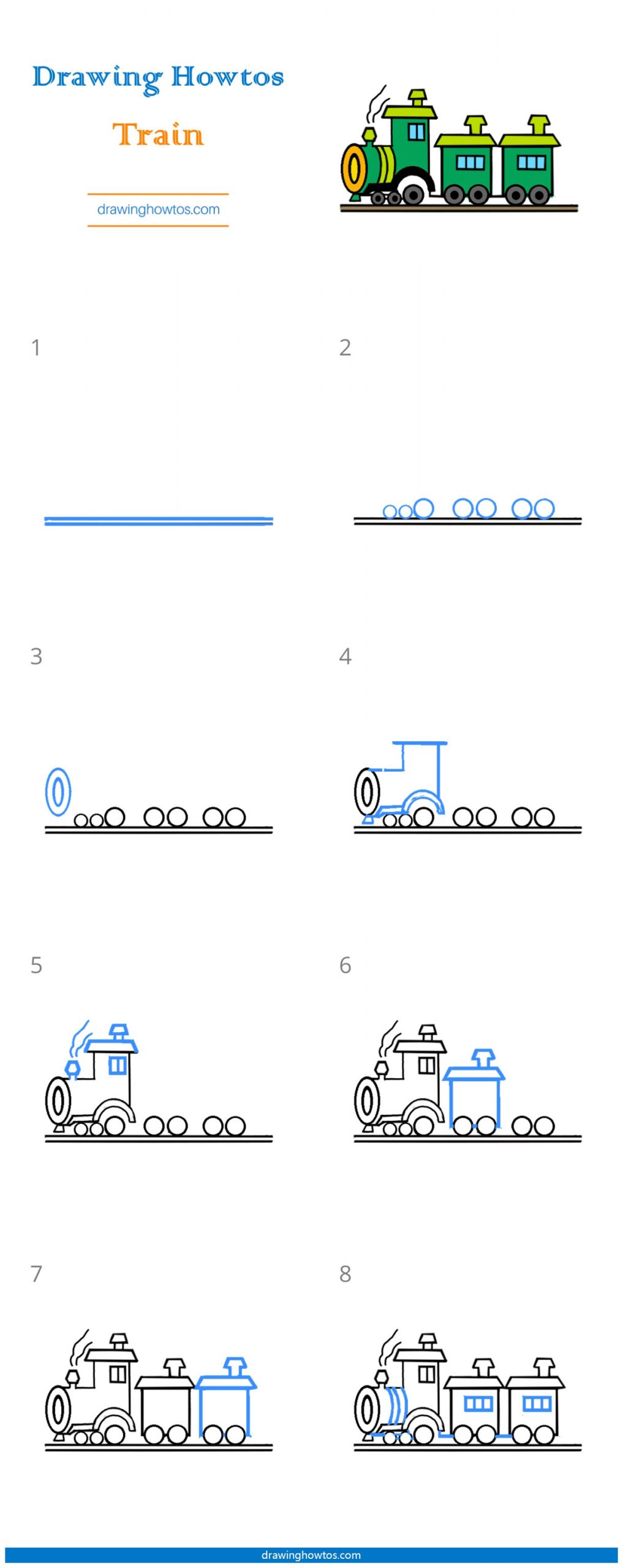How to Draw a Train Step by Step Easy Drawing Guides Drawing Howtos