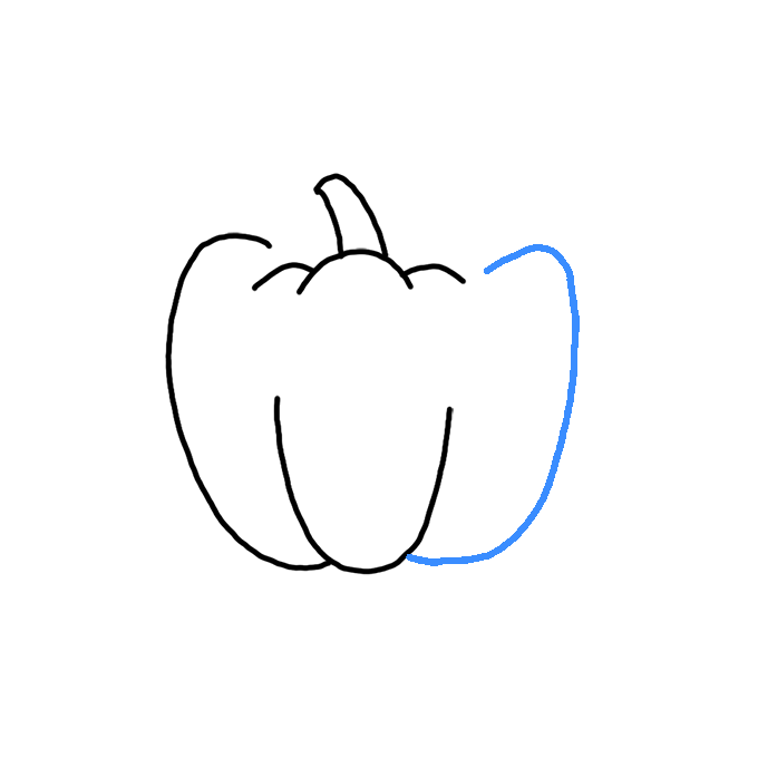How to Draw a Bell Pepper Step by Step Easy Drawing Guides Drawing Howtos