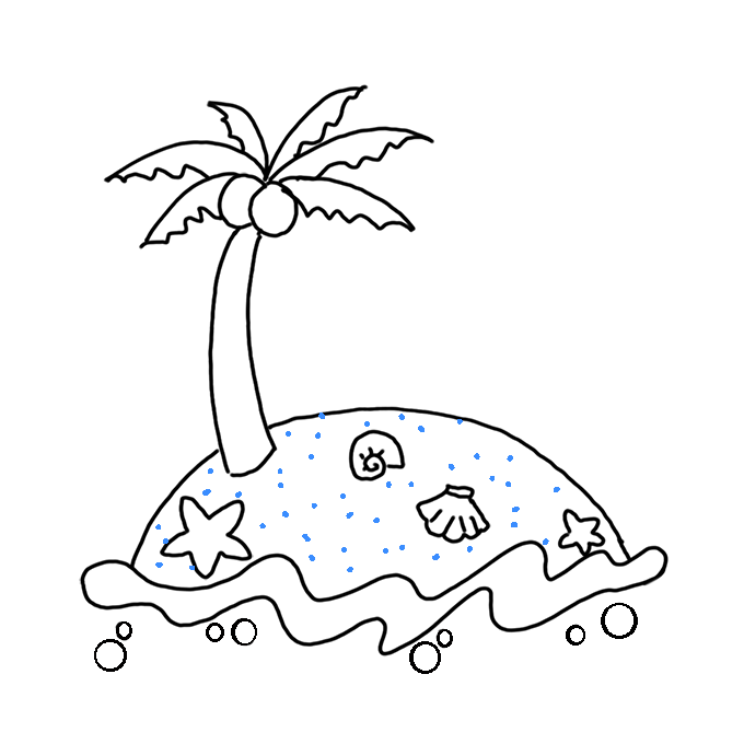How to Draw an Island Step by Step Easy Drawing Guides Drawing Howtos