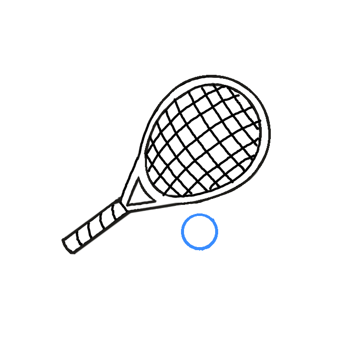 How to Draw a Racquetball Racket Step by Step Easy Drawing Guides
