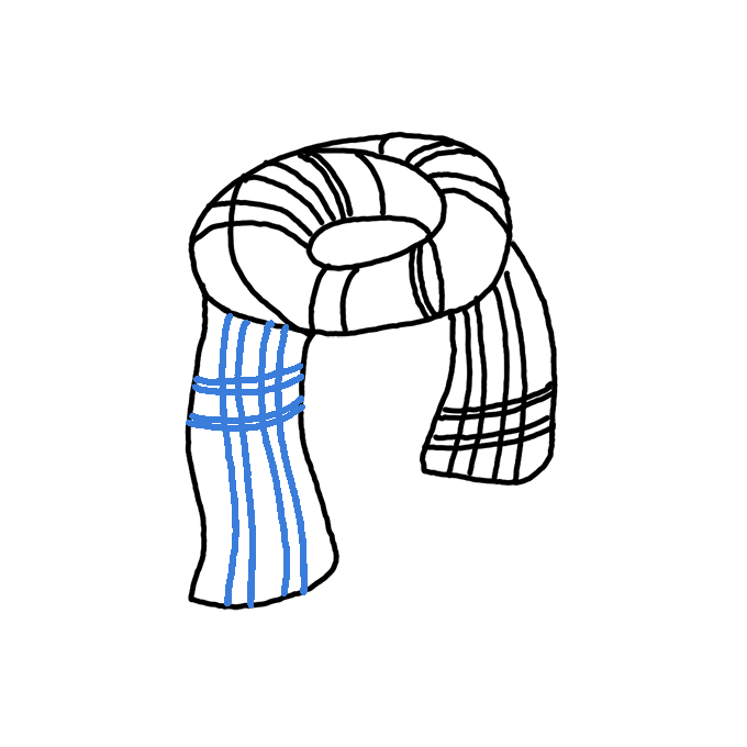 How to Draw a Scarf Step by Step Easy Drawing Guides Drawing Howtos