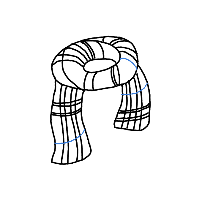 How to Draw a Scarf Step by Step Easy Drawing Guides Drawing Howtos