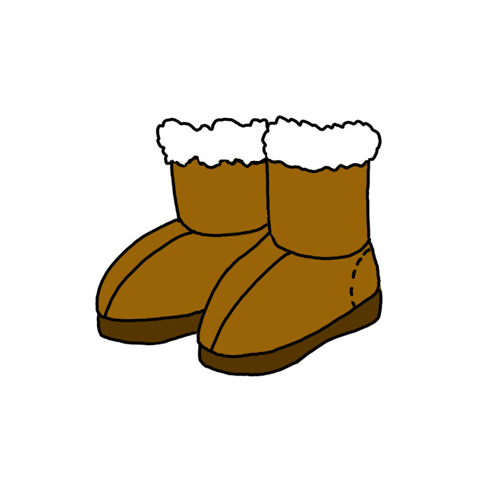 How to Draw Snow Boots Step by Step Easy Drawing Guides Drawing Howtos