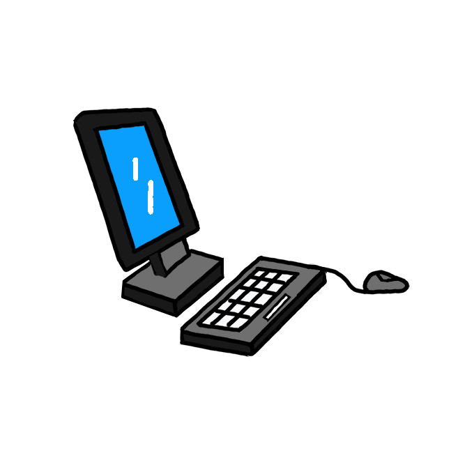 How to Draw a Computer Step by Step Easy Drawing Guides Drawing Howtos