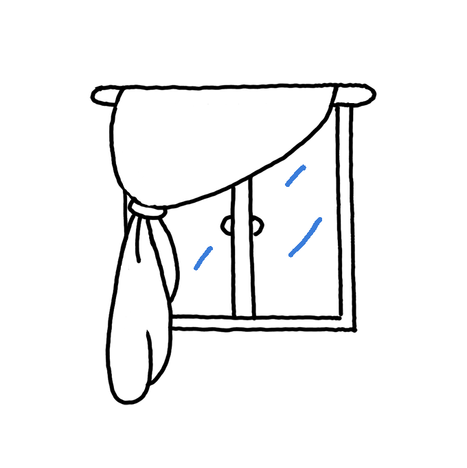 How to Draw a Curtain Step by Step Easy Drawing Guides Drawing Howtos