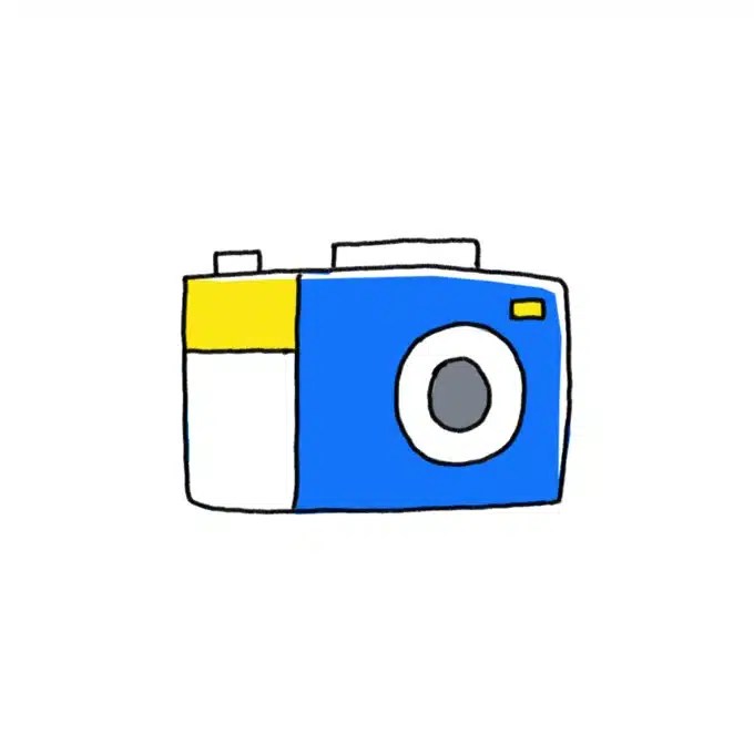 How to Draw a Digital Camera Step by Step Easy Drawing Guides
