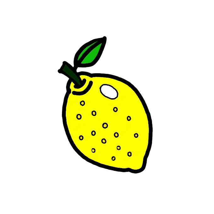 How to Draw a Lemon Step by Step Easy Drawing Guides Drawing Howtos