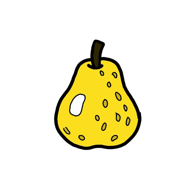 How to Draw a Pear Step by Step Easy Drawing Guides Drawing Howtos