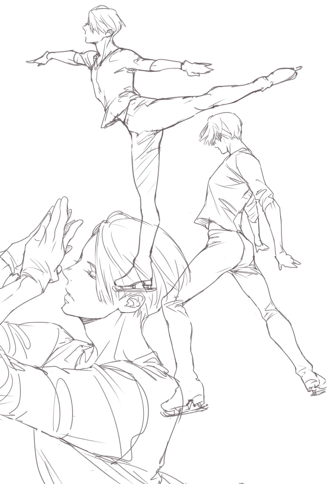 Discover 86+ figure skating sketch best in.eteachers