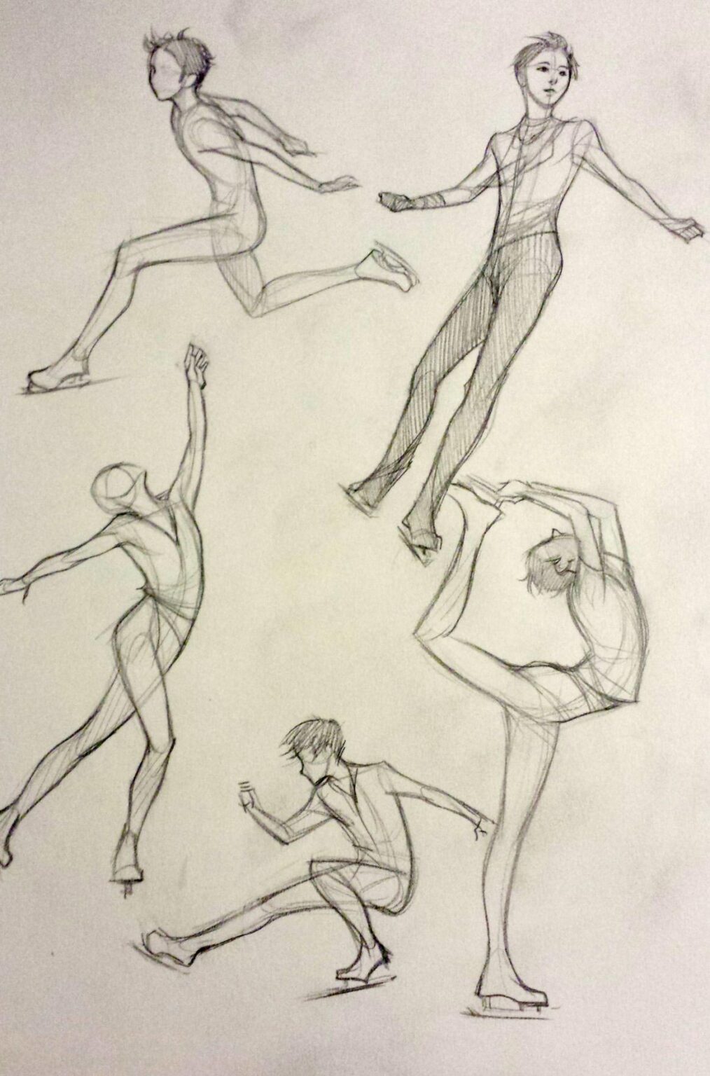 Ice skating poses Drawing Reference and Sketches for Artists