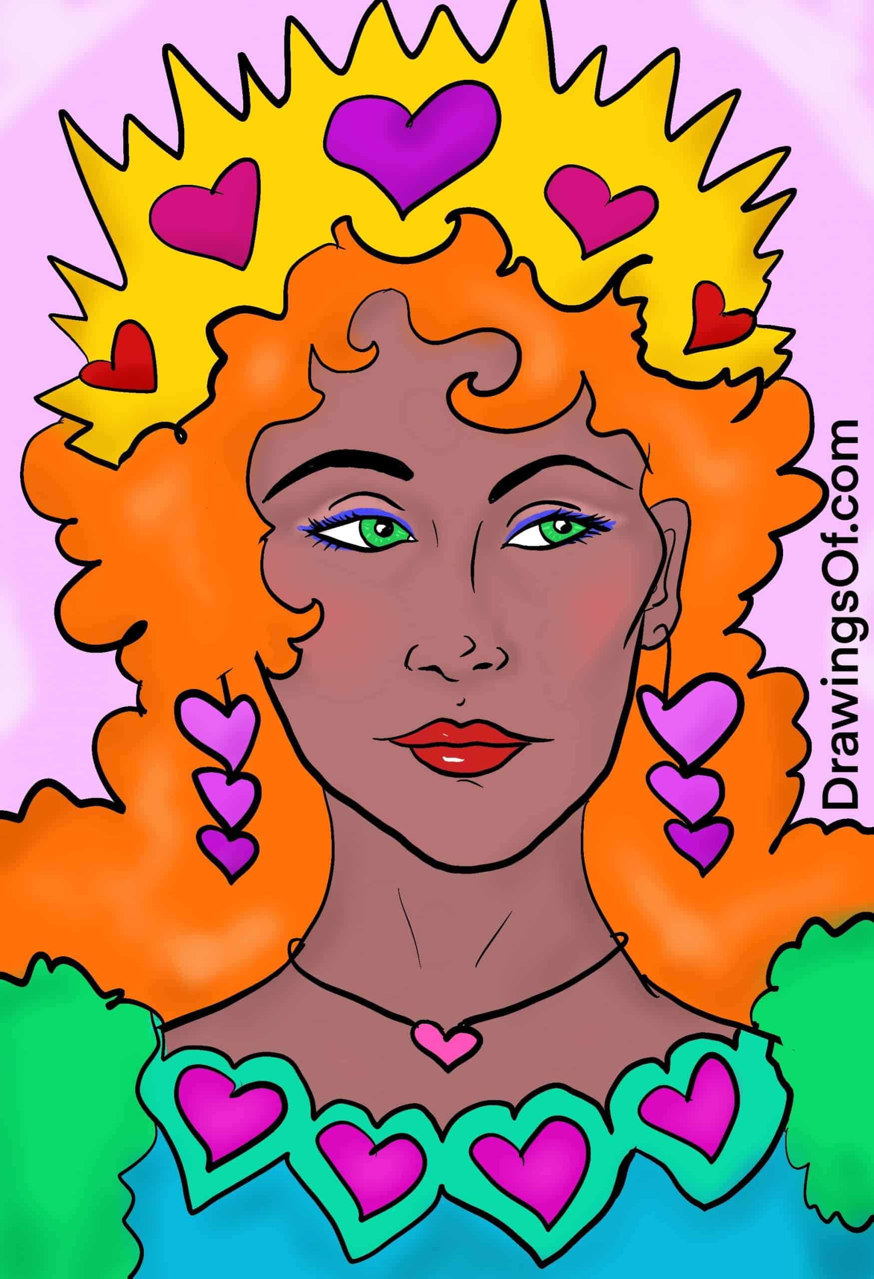 Queen of Hearts Drawing Battle Who Wins? Drawings Of...