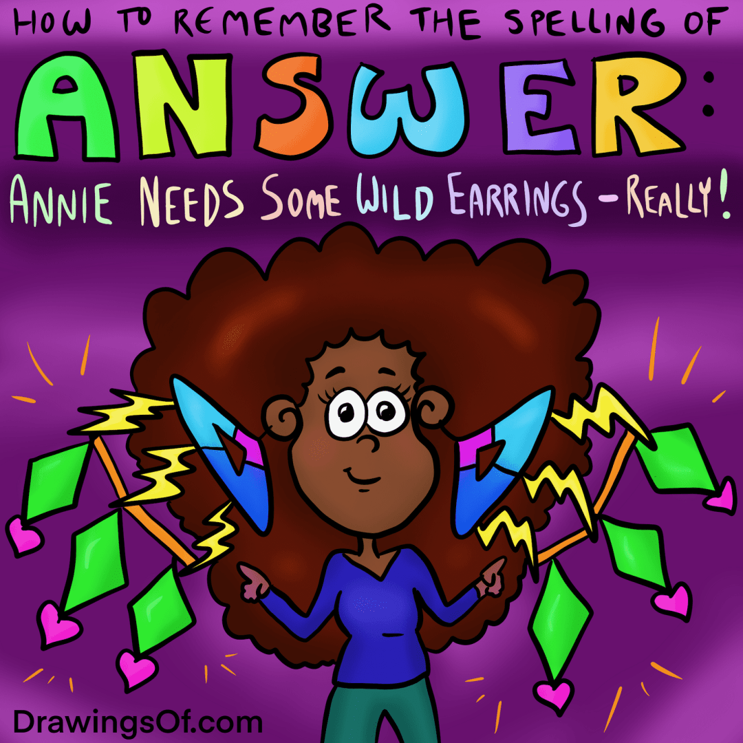 Hard Words to Spell in English, and How to Remember Them Drawings Of...