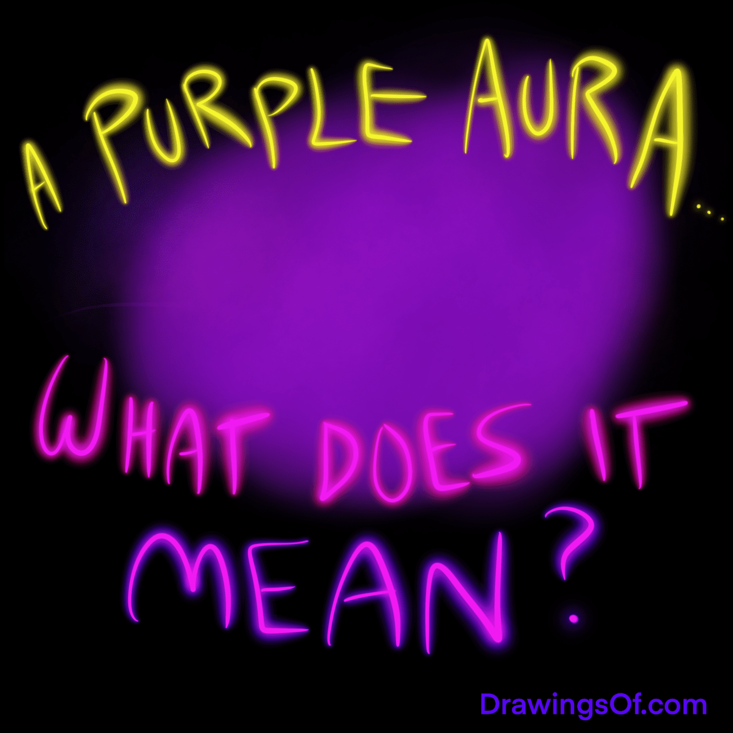 Purple Aura Meaning and Chakras, Explained Drawings Of...