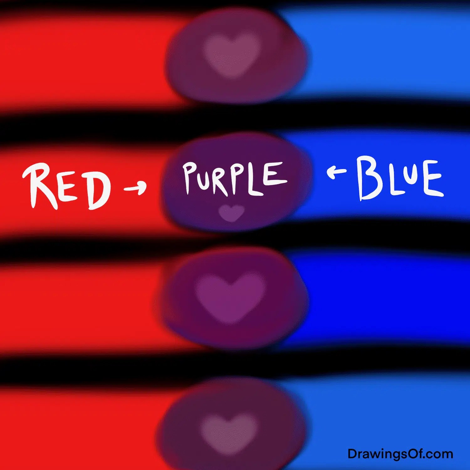 What Color Does Red and Blue Make? Drawings Of...