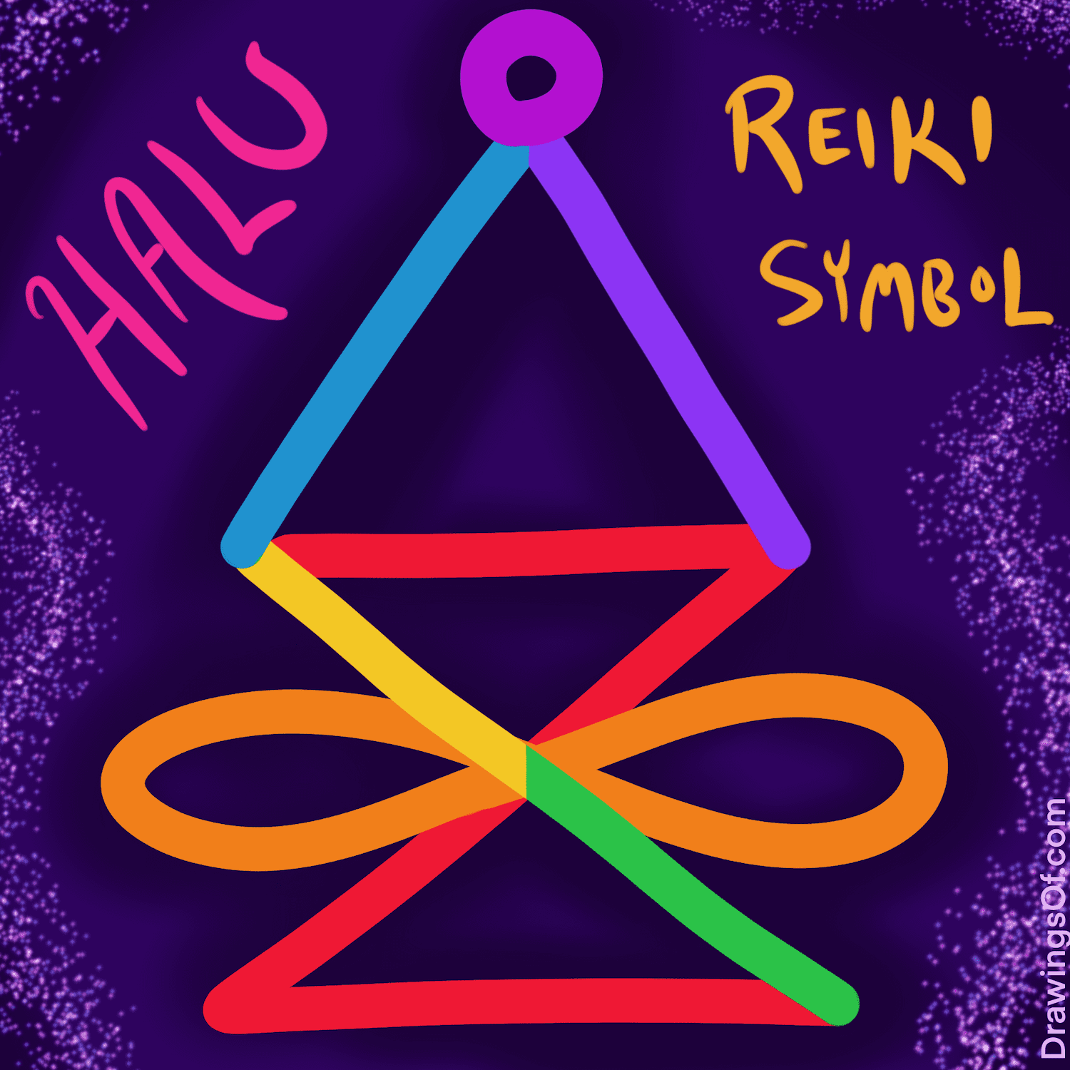 Zonar Reiki Symbol, and Halu Symbol Beautiful Drawings Of...(04)