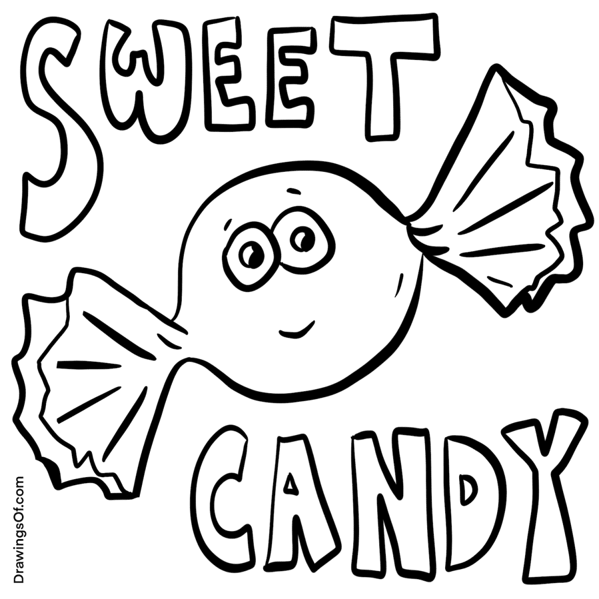Candy Drawing Easy Instructions Drawings Of...
