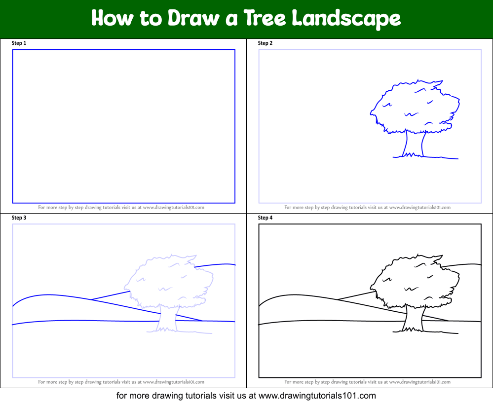 Landscapes Drawing Step By Step Novocom Top