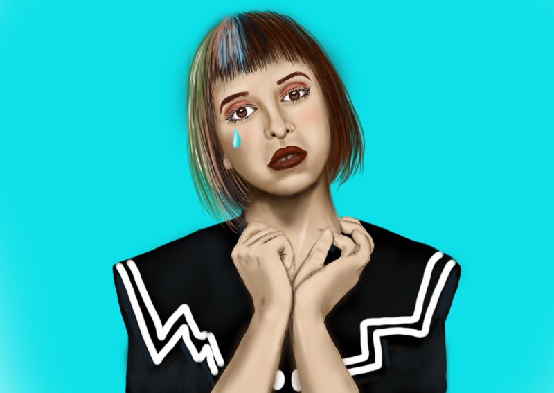 Learn How to Draw Melanie Martinez (Singers) Step by Step Drawing Tutorials