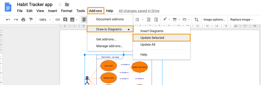 Use draw.io diagrams in Google Docs - draw.io