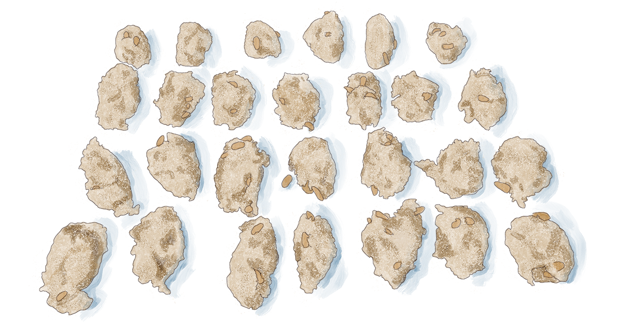 Farina cookies (Greek halva) vegetarian Drawn to Food