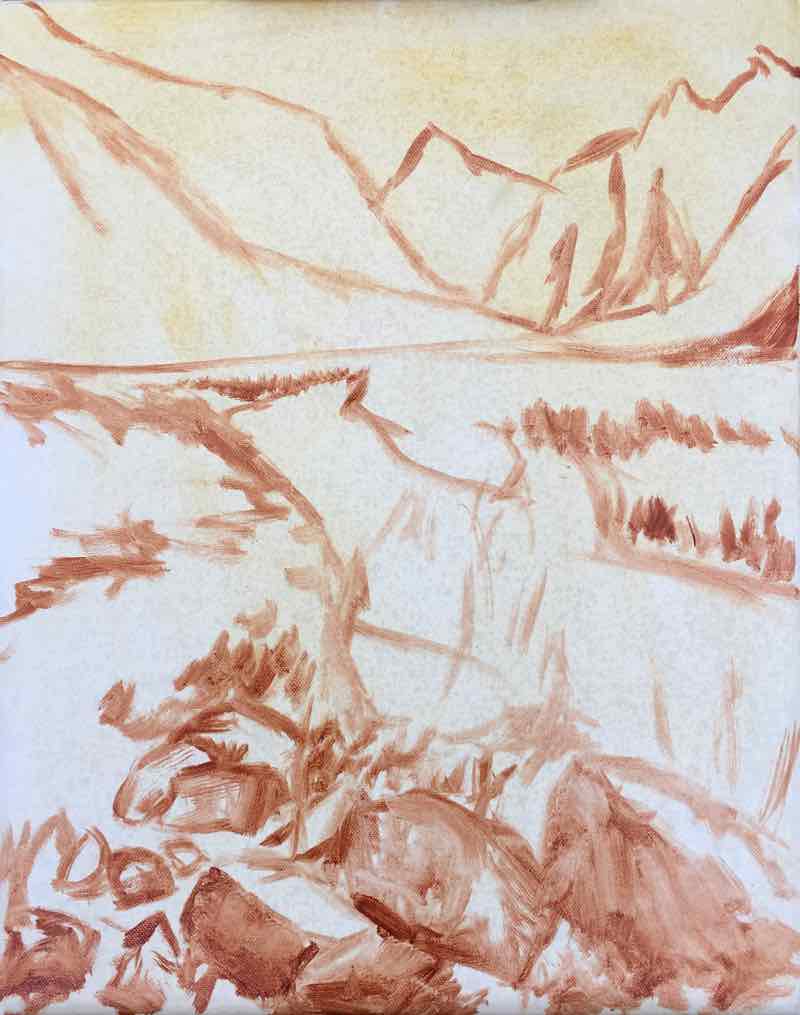 Step By Step Oil Painting Lesson Milford Sound, Oil On Canvas