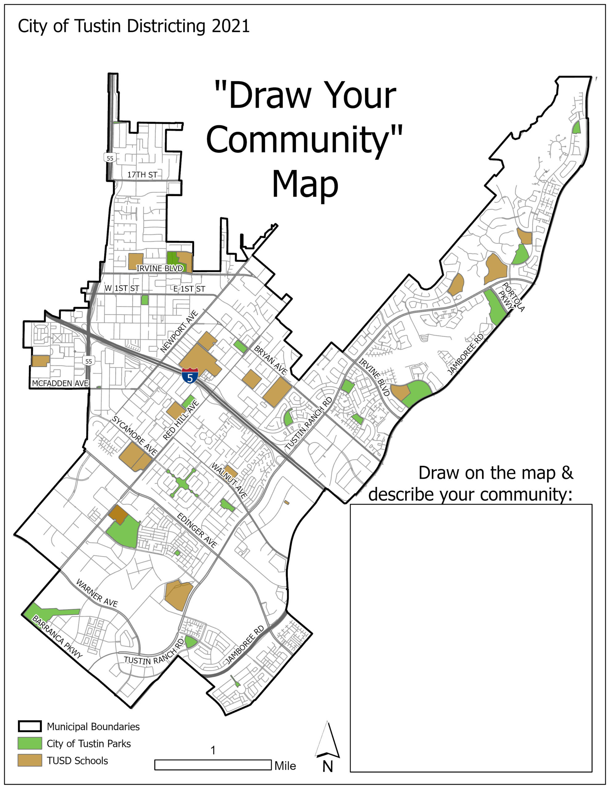 Tustin Ca Map