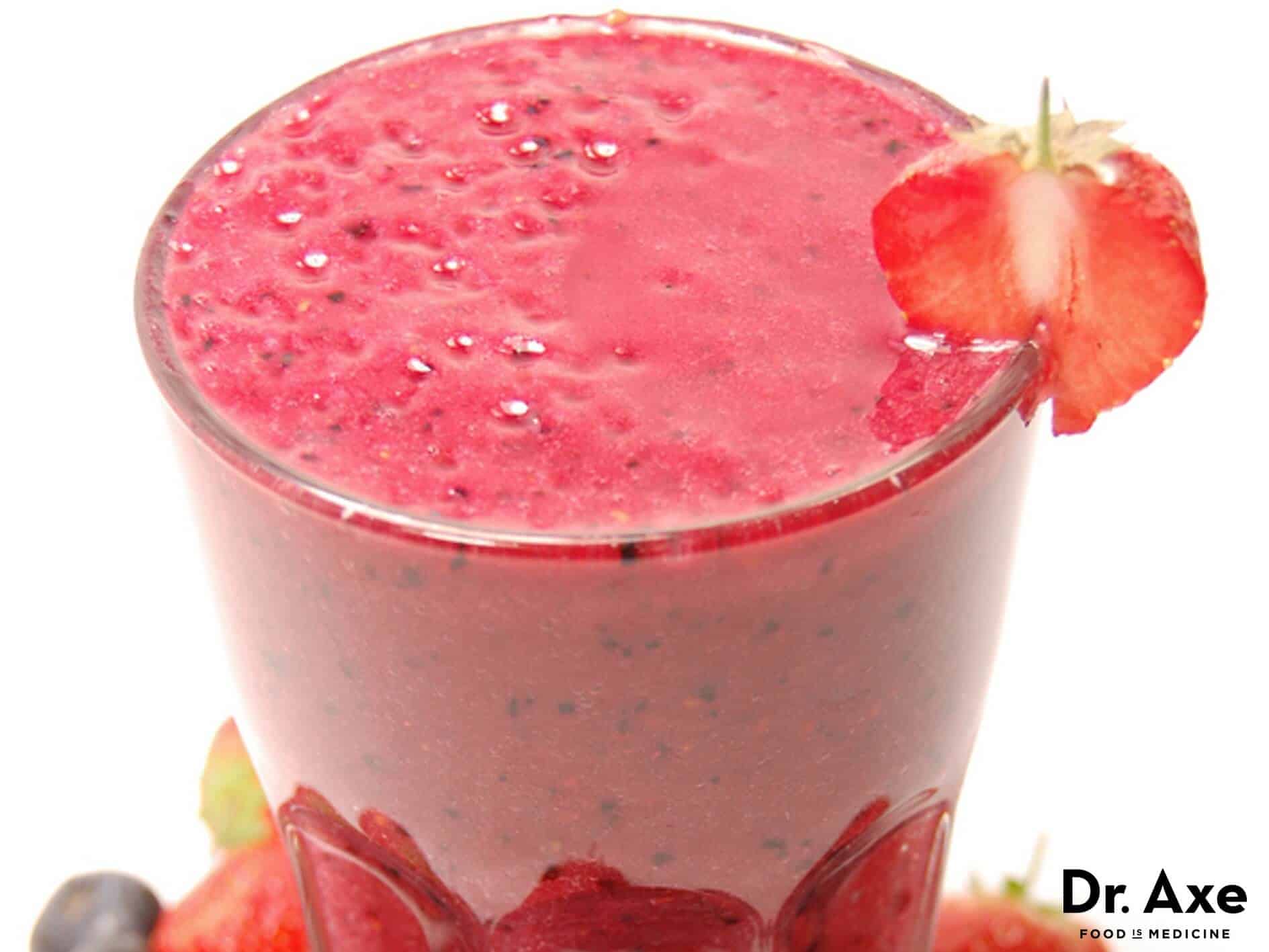 Berry Protein Smoothie Recipe Dr. Axe