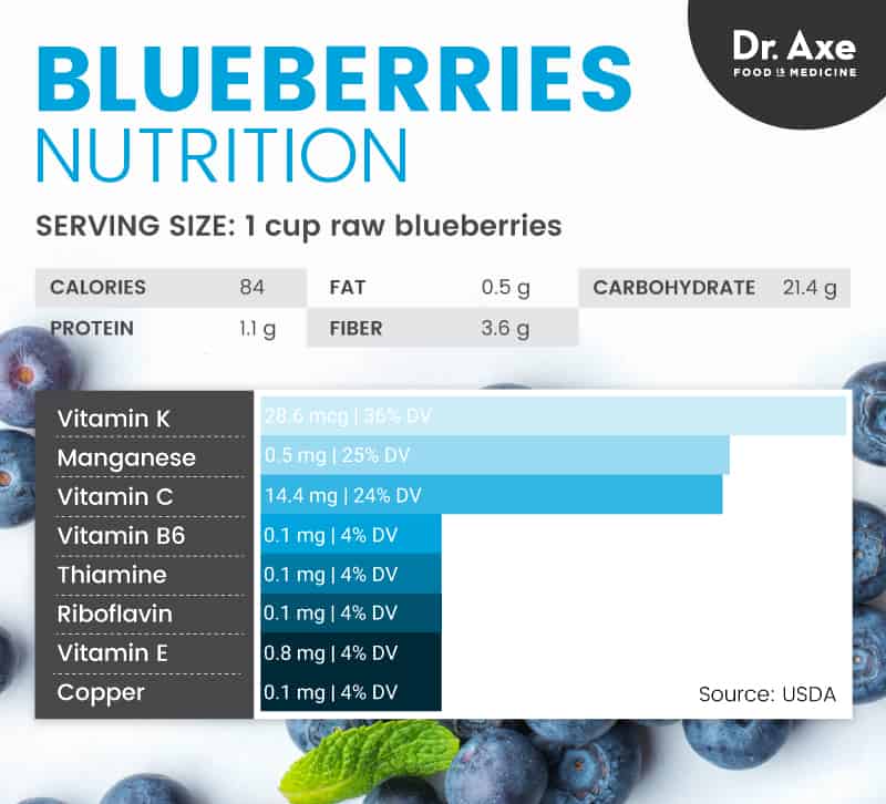 Benefits of Blueberries + Blueberry Nutrition Dr axe Natural Habits