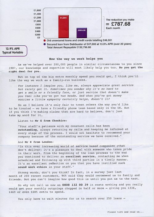 Debtbuster Loans Drayton Bird Associates