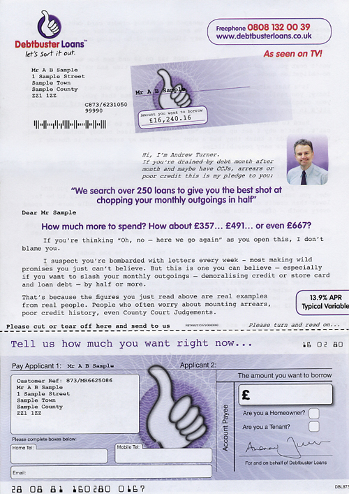 Debtbuster Loans Drayton Bird Associates