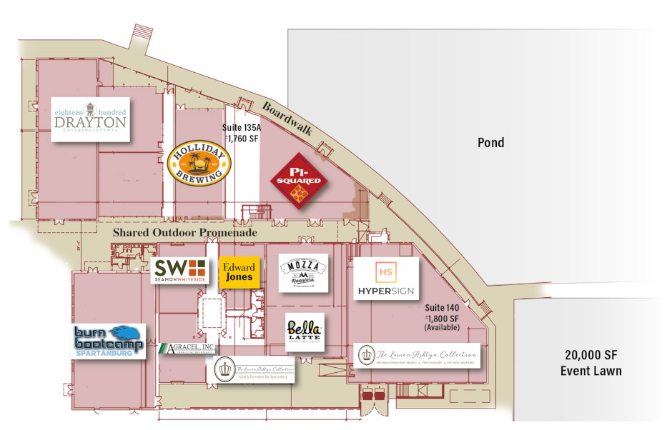 Spartanburg SC Commercial Suites for Lease Drayton Mills