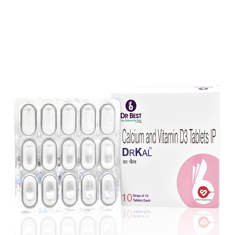 Calcium and Vitamin D3 Tablets DRKAL DR BEST Pharmaceuticals