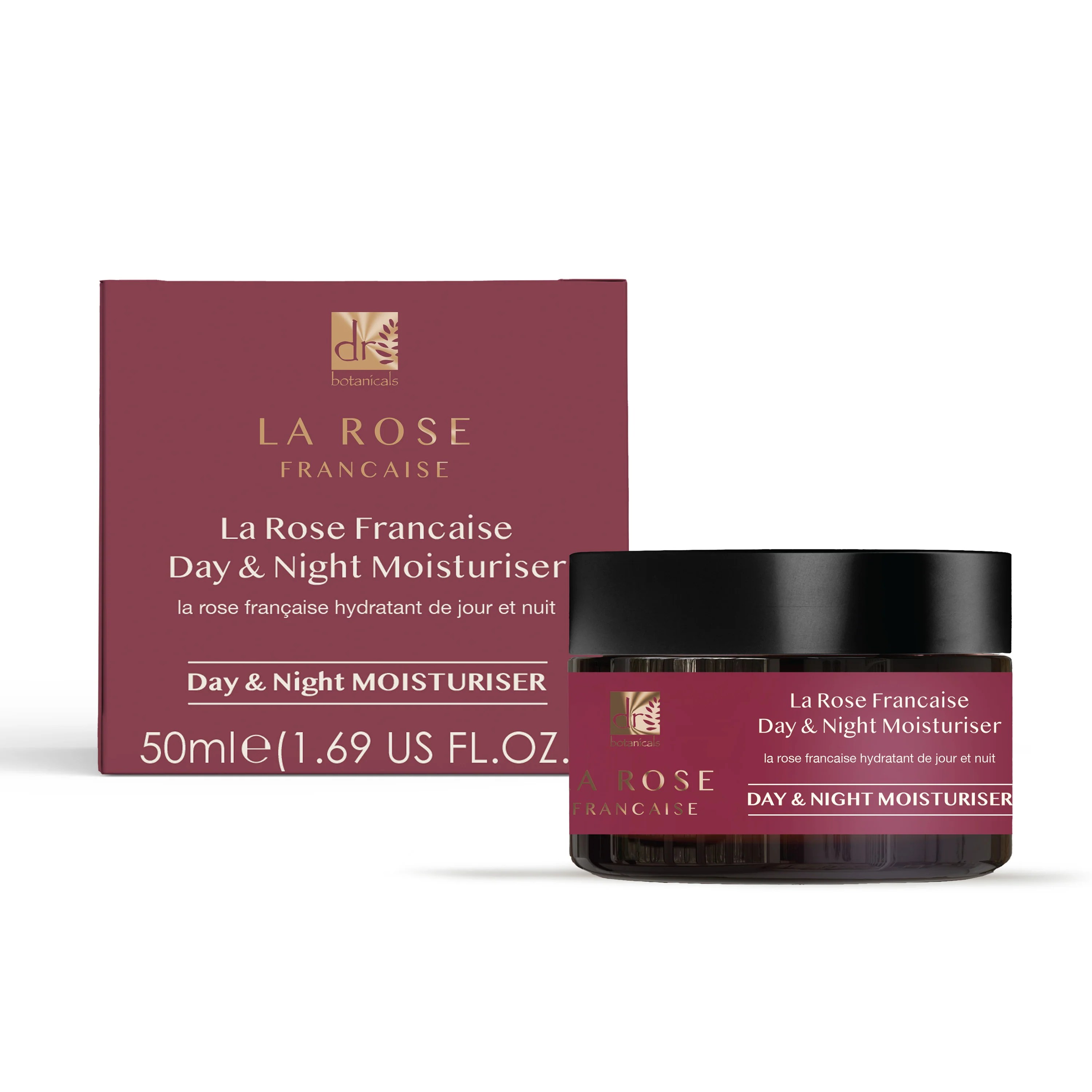 La Rose Francaise Duo Day & Night Moisturiser 50ml Dr Botanicals