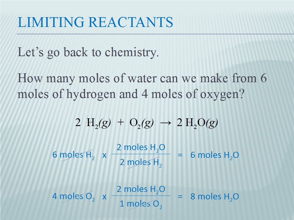 Limiting Reactants
