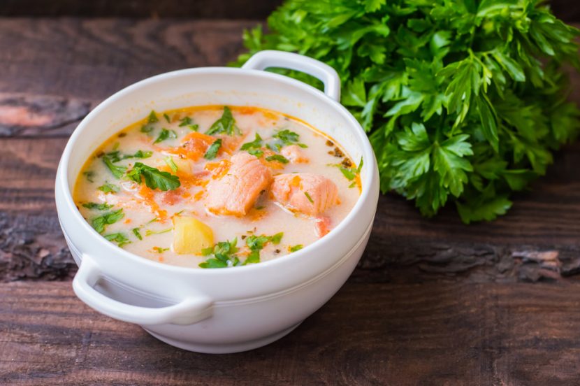 Nourishing Keto Zone Salmon Chowder