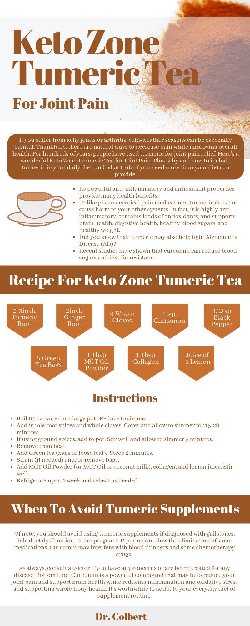 Keto Zone Turmeric Tea for Joint Pain