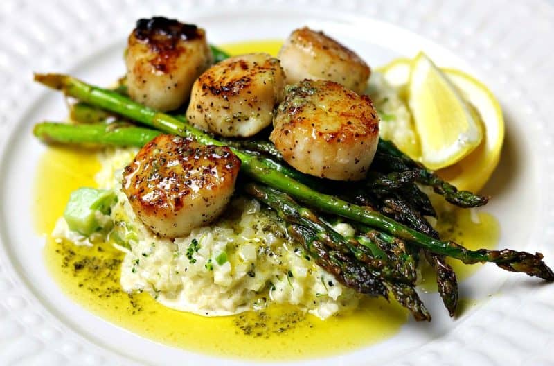 Seared Scallops and Cauliflower Rice Risotto Dr. Davinah's Eats
