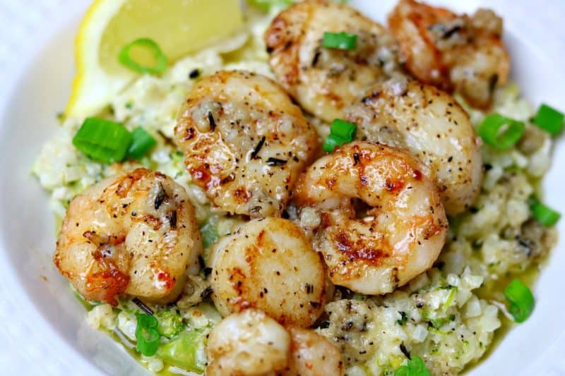 Seared Scallops and Cauliflower Rice Risotto Dr. Davinah's Eats